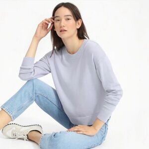 Everlane | The Cotton Crewneck Sweater in Lavender